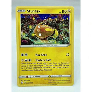 Stunfisk 055/195 SWSH: Silver Tempest Non-Holo Pokémon TCG‎ LP